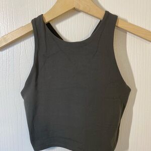 Athleta Charcoal Crop Top